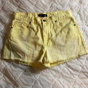 forever 21 yellow shorts